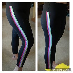 Old Navy Active Rainbow Stripe Leggings